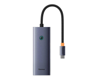 BASEUS Stacja dokująca UltraJoy Series 5-Port HUB Space Grey (Type-C to HDMI4K@30Hz*1+USB 3.0*4) - 1181579 - zdjęcie 2